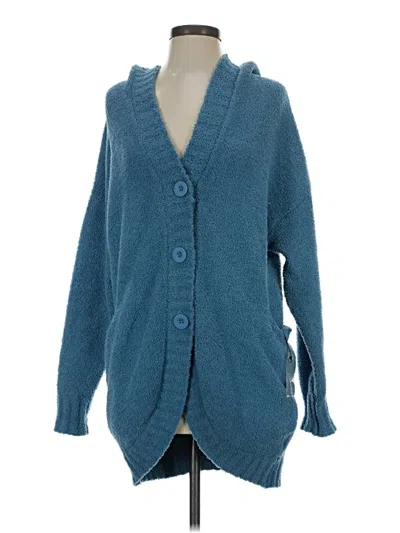 Pre-owned Ugg Cardigan Sweater In Blue