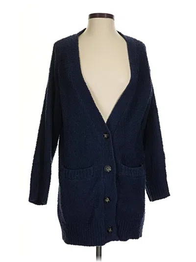 Pre-owned Ugg Cardigan Sweater In Blue