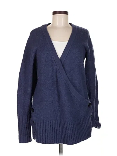 Pre-owned Ugg Cardigan Sweater In Blue