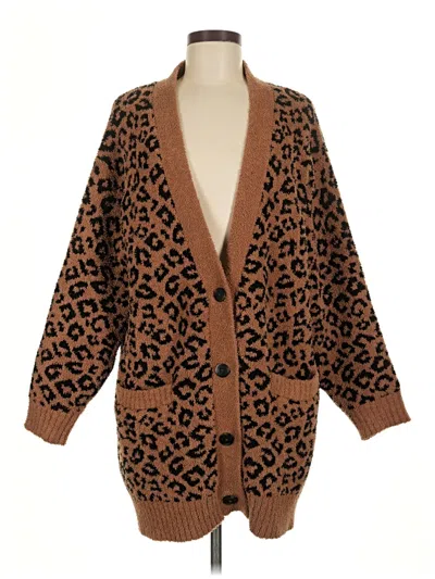 Pre-owned Ugg Cardigan Sweater In Brown