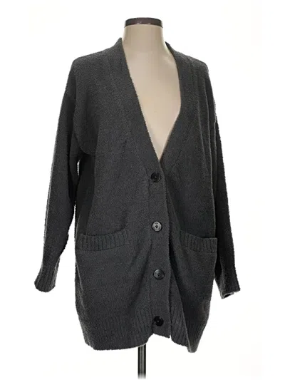 Pre-owned Ugg Cardigan Sweater In Gray