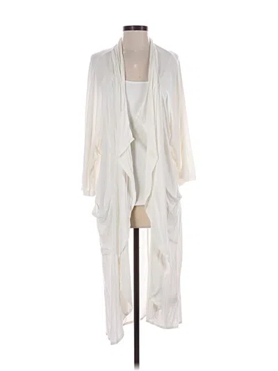 Pre-owned Ugg Cardigan Sweater In White