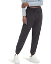 Ugg Cassady Micro Fluff Jogger Women's Navy Elastic Waist Pants Erk23 In Black