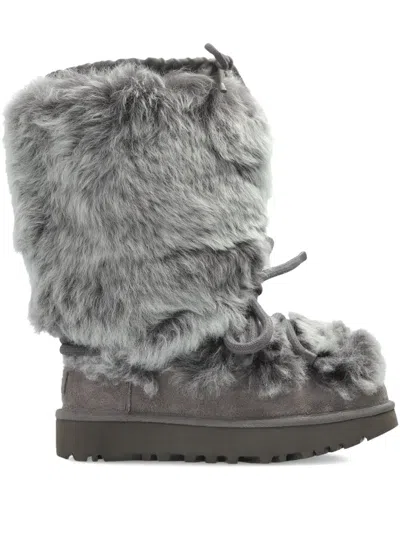 Ugg Chalet Lace-up Boots In Gray