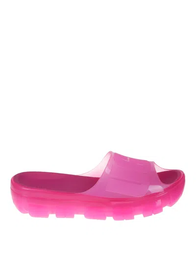 UGG JELLA CLEAR SLIPPERS IN RUBBER WITH LOGO