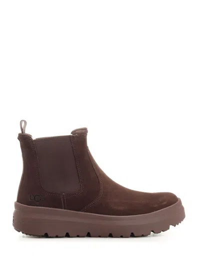 Ugg Burleigh Suede Chelsea Boots In Brown