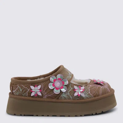Ugg Chestnut Bea Mary Jane Meadow Flats In Brown