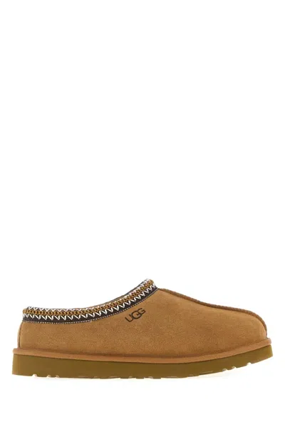 Ugg Chestnut Brown Suede Leather Tasman Ii Slippers