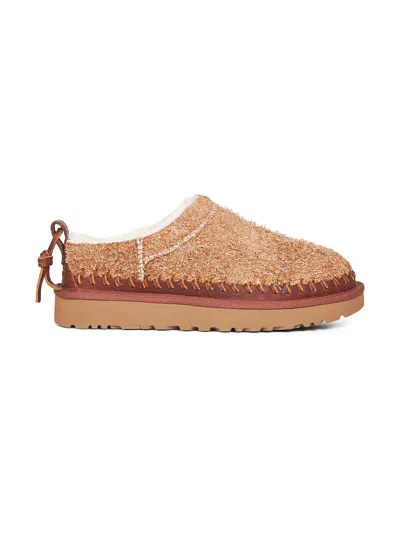 Ugg Chestnut Classic Micro Biarritz Mules In Brown