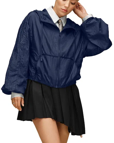 Ugg Chiara Full Zip Hooded Jacket In Blue