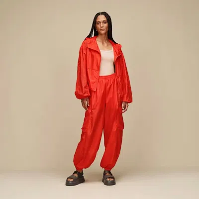 Ugg Chiara Full-zip Hooded Jacket In Lobster In Red