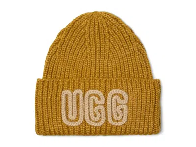 Ugg Chunky Crafted Rib Bean Findings Ochre Green: One Size In Brown