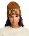 Ugg Chunky Crafted Rib Beanie In Brown