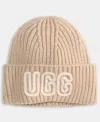 Ugg Chunky Crafted Rib Beanie In Neutral
