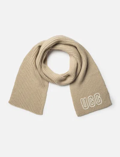 Ugg Chunky Crafted Rib Scarf In Neutral