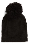 Ugg ® Chunky Knit Beanie With Pompom In Black