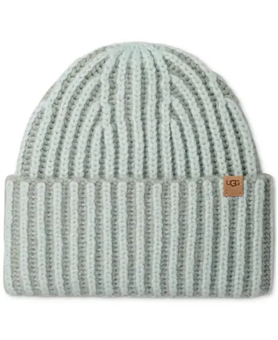 Ugg Chunky Plaited Beanie In Green