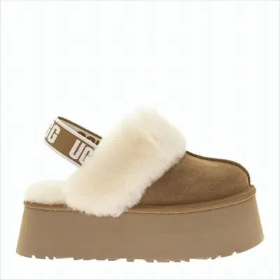 UGG CHUNKY PLATFORM MULE SLIPPERS WITH PLUSH LINING