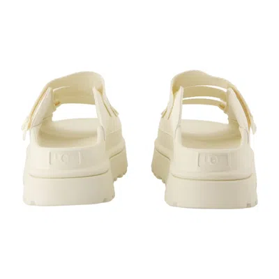Ugg Chunky Platform Slide Sandal In White