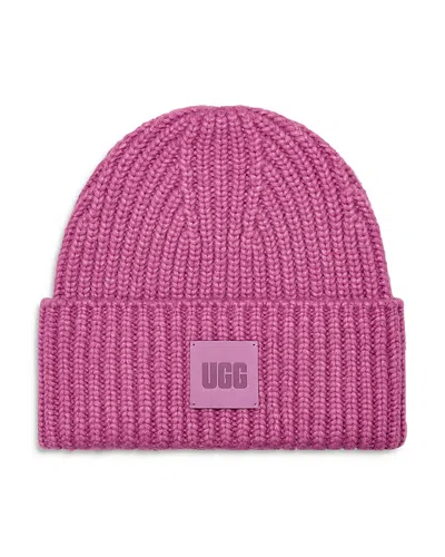 Ugg Chunky Rib Beanie In Pink