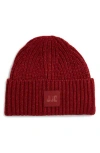 Ugg ® Chunky Rib Beanie In Dark Cherry