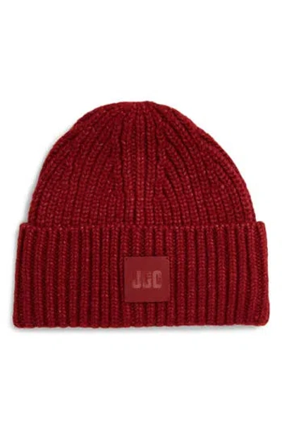 Ugg ® Chunky Rib Beanie In Dark Cherry