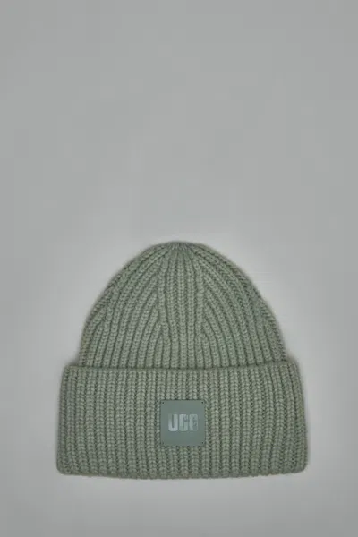 Ugg Chunky Rib Beanie In Green