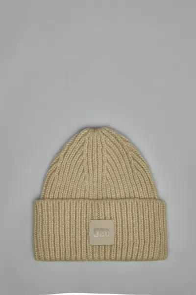 Ugg Chunky Rib Beanie In Nude