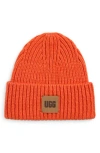 Ugg ® Chunky Rib Beanie In Orange