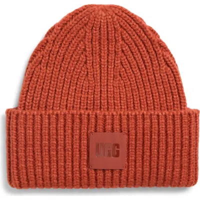 Ugg ® Chunky Rib Beanie In Orange