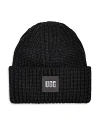 Ugg Chunky Rib Knit Beanie In Black