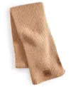 Ugg Chunky Rib Knit Scarf In Camel