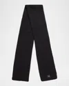 Ugg Thick Ribbed Knit Scarf In Black