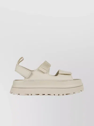 UGG CHUNKY SOLE SANDALS CONTRAST STITCHING