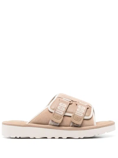 Ugg Goldencoast Strap Slides In Beige