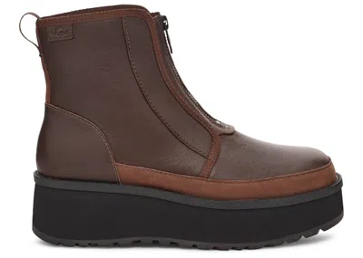 Pre-owned Ugg Cityfunc Zip Boot (women's) Sneakers In Burnt Cedar In Brown