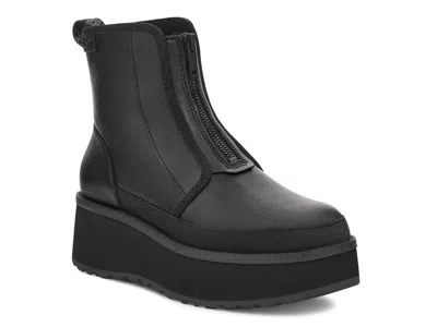 Ugg Cityfunc Zip Waterresistant Platform Bootie In Black