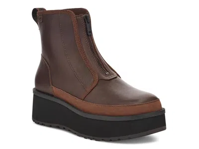 Ugg Cityfunc Zip Waterresistant Platform Bootie In Brown