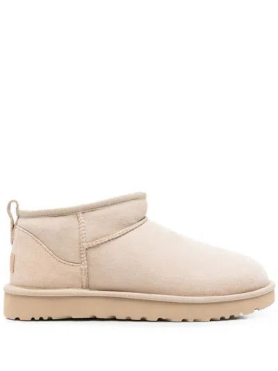Ugg Clasic Ultra Mini Boots Woman Beige In Neutral