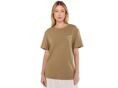 Ugg Classic Boot Tee Women's Clothing Coffee Grounds: Xs In Brown
