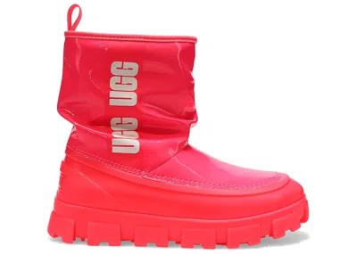 Pre-owned Ugg Classic Brellah Mini Boot (women's) Sneakers In Super Coral