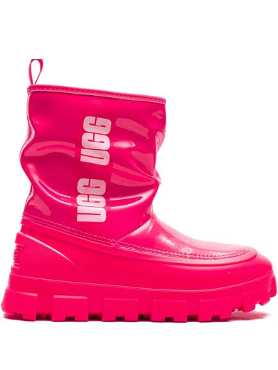 Ugg Classic Brellah Mini "super Coral" Boots In Pink