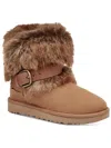 UGG CLASSIC BUCKLE MINI WOMENS SNOW COLD WEATHER ANKLE BOOTS