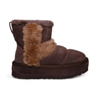 Pre-owned Ugg Classic Chillapeak Burnt Cedar Leather Sheepskin Women's Boots Size Us 8