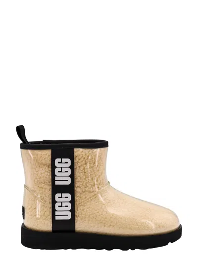 Ugg Classic Clear Mini Ankle Boots In Beige