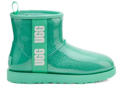 Pre-owned Ugg Classic Clear Mini Boot (women's) Sneakers In Tide Pool/white