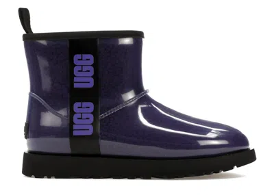 Pre-owned Ugg Classic Clear Mini Boot (women's) Sneakers In Violet Night/black