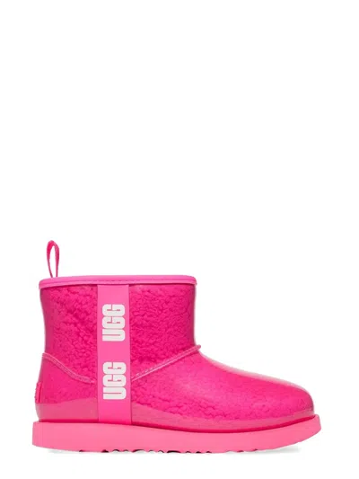 Ugg Classic Clear Mini Boots For Teens In Pink