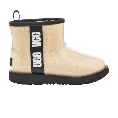 Pre-owned Ugg Classic Clear Mini Ii Boot Kids 'natural Black' | Cream | Kid's Size 2
