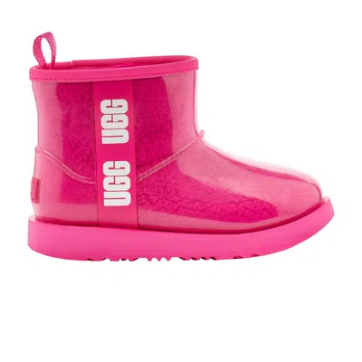 Pre-owned Ugg Classic Clear Mini Ii Boot Kids 'rock Rose' | Pink | Kid's Size 5